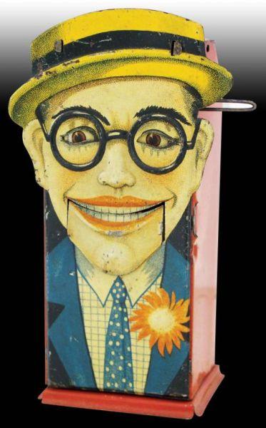 Appraisal: Harold Lloyd Mechanical Bank Description Tin Saalheimer Strauss Germany Circa