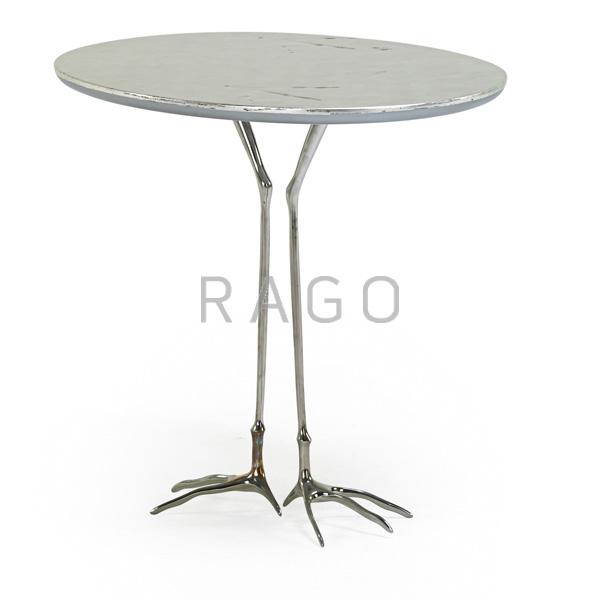 Appraisal: MERET OPPENHEIM Traccia table Condition Report Some scratches and silver