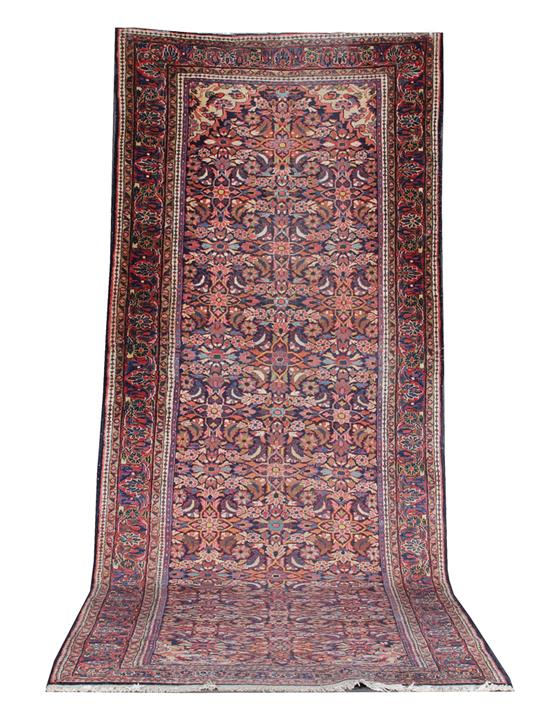 Appraisal: Persian Sarouk Mahal runner circa ' x ' Provenance Estate