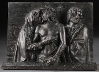 Appraisal: FINE BRONZE RELIEF A VERY FINE BRONZE HIGH RELIEF PLAQUE