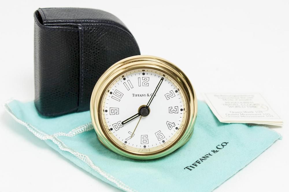 Appraisal: Tiffany Co Brass Aviator Alarm Clock Tiffany Company brass Aviator