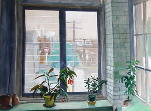 Appraisal: Artist Hankin Stephen Contemporary American Title View from Apartment Window