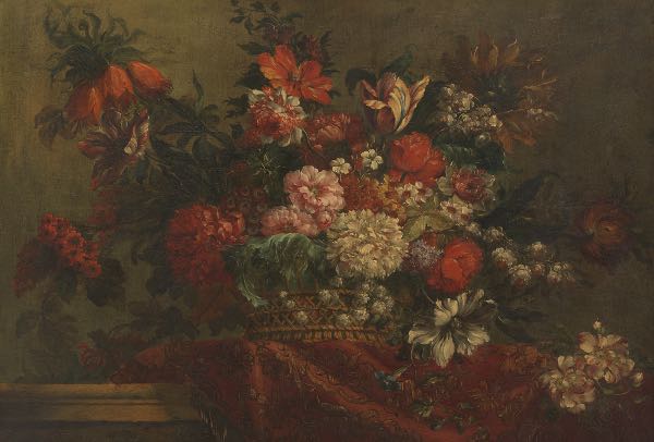 Appraisal: DUTCH SCHOOL TH CENTURY x Still life with flowers Oil