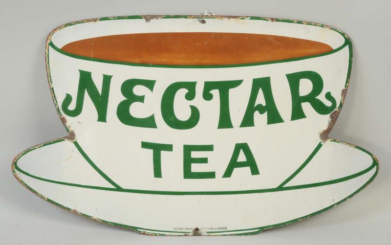 Appraisal: Nectar Tea Porcelain Sign This Nectar Tea sign has moderate