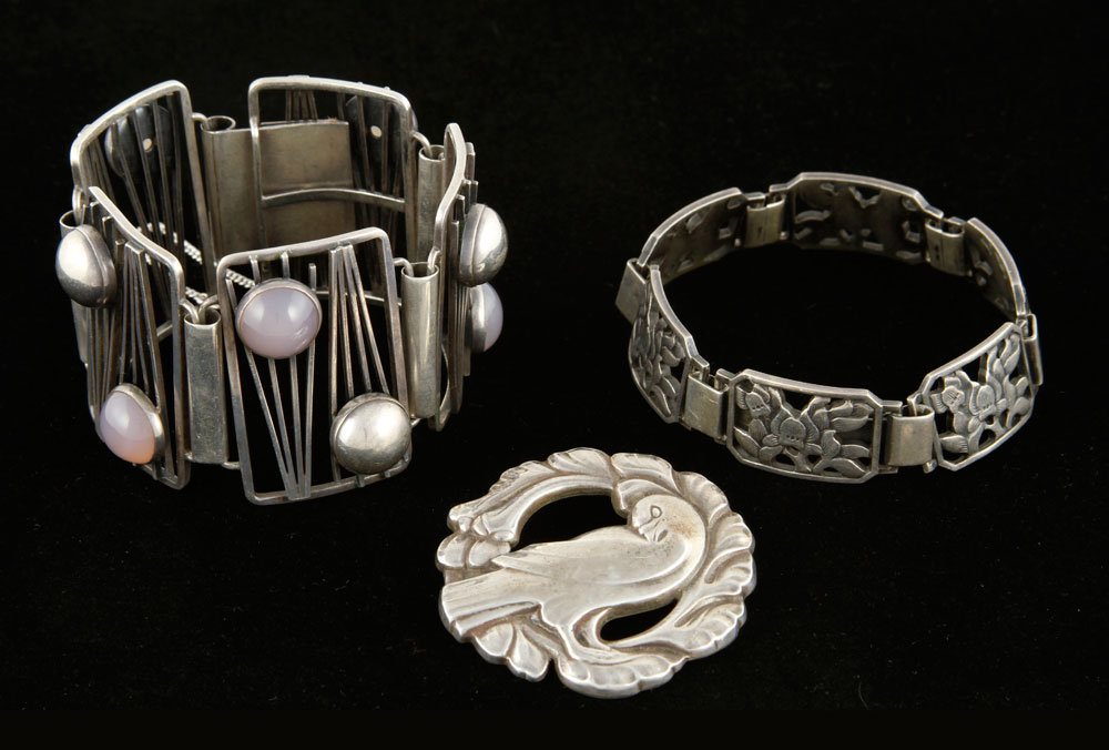 Appraisal: - Danish Silver Jewelry Lot of Danish silver jewelry including