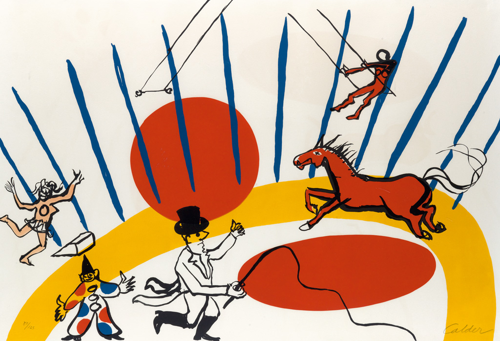 Appraisal: ALEXANDER CALDER The Circus Color lithograph x mm x inches