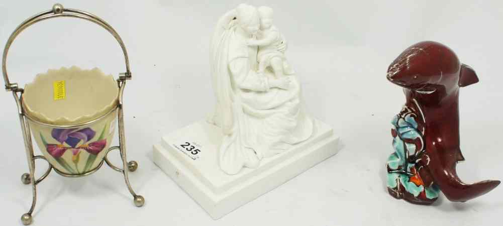 Appraisal: Parian Figure of Woman with Child height cm impressed marks