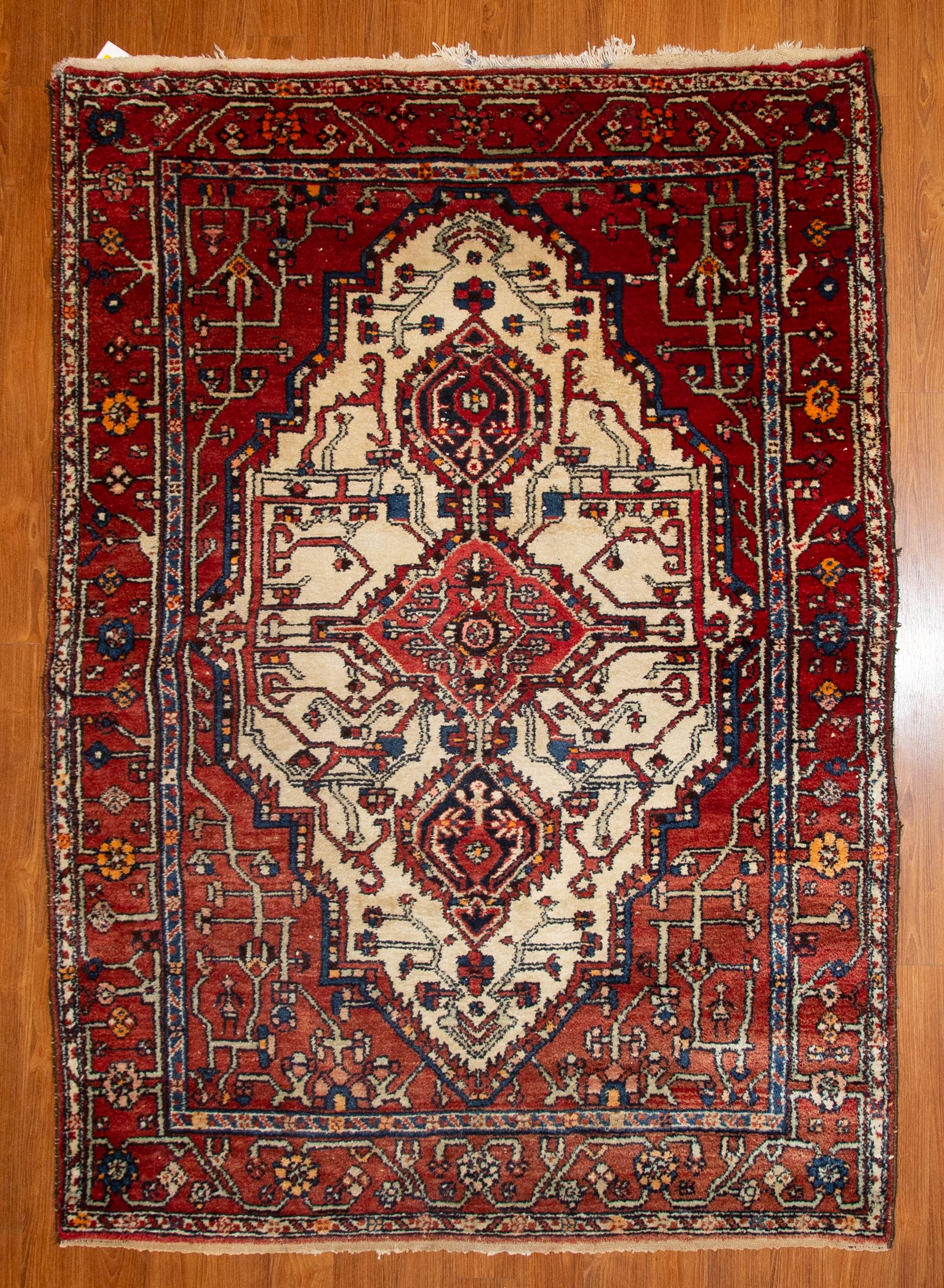 Appraisal: HAMADAN RUG PERSIA X Third quarter- th century hand-knotted wool