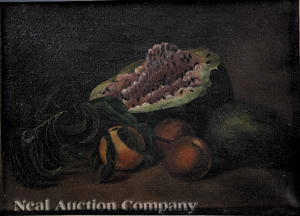 Appraisal: Attributed to James Peale American - Still Life with Watermelon