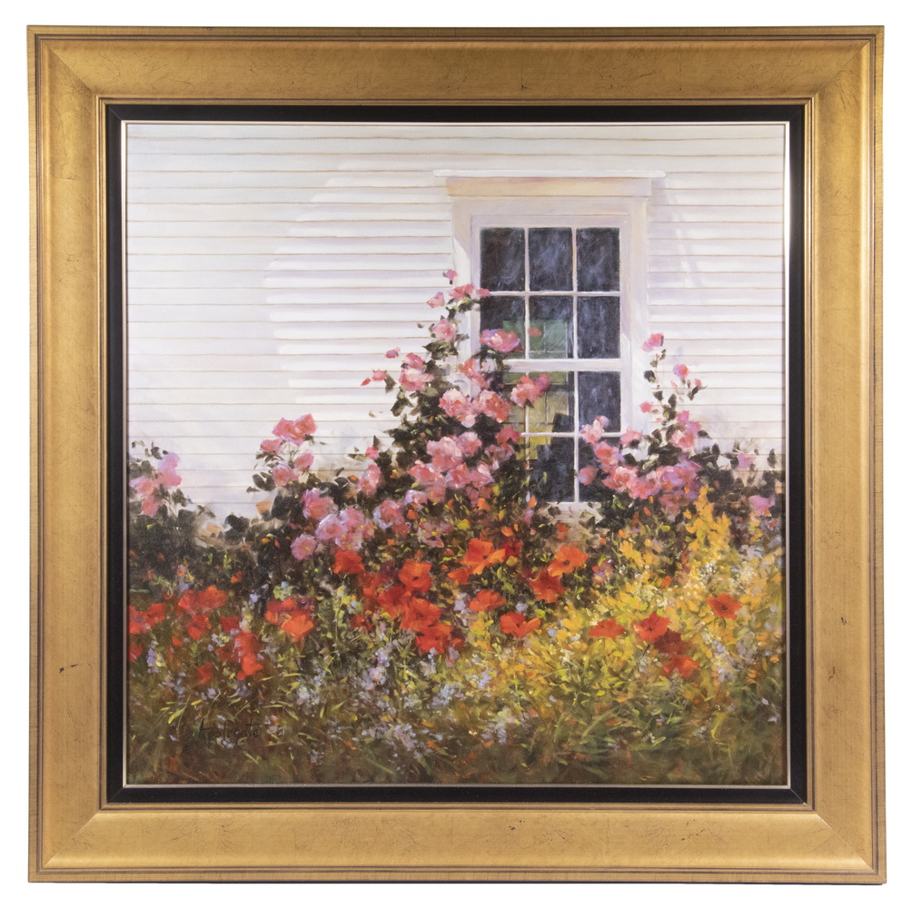 Appraisal: BARBARA APPLEGATE OR - Warm Summer Days oil on canvas