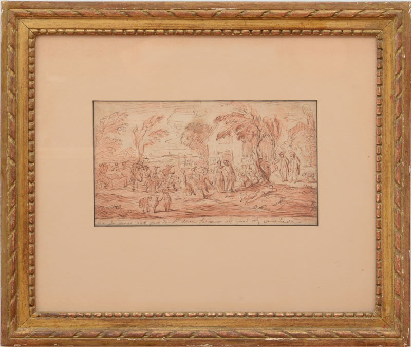 Appraisal: ATTRIBUTED TO JOSEPH FRAN OIS PARROCEL - DANSE PAYSANNE SUR