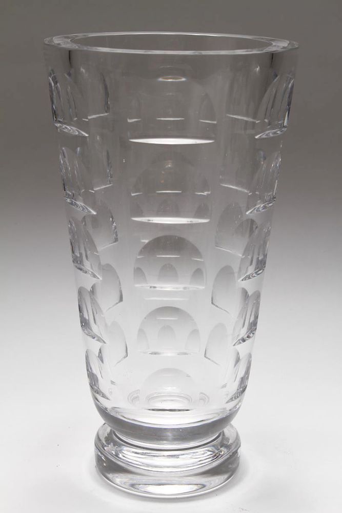 Appraisal: Orrefors Simon Gate Windows Glass Vase Simon Gate for Orrefors