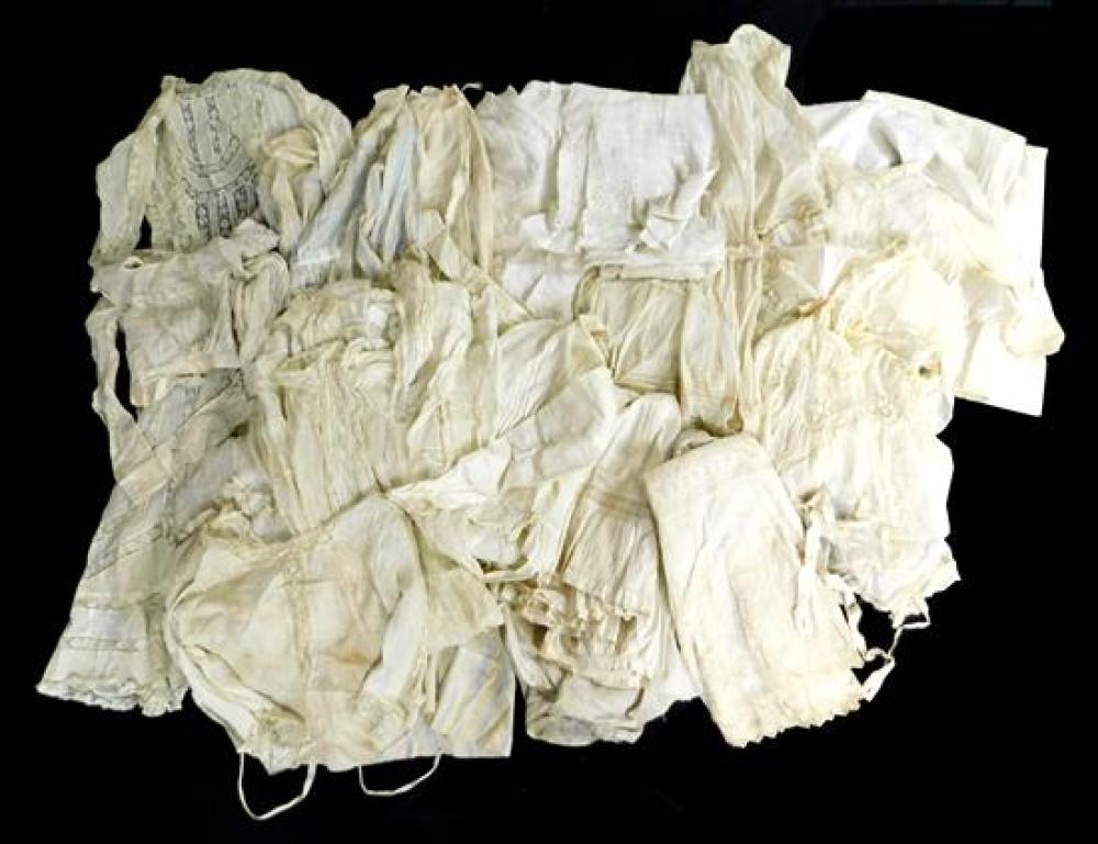 Appraisal: Approximately pieces of Edwardian era white women's dresses skirts blouses