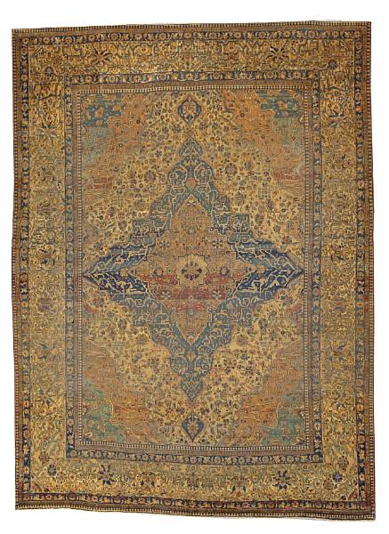 Appraisal: A Kashan carpet Central Persia circa size approximatley ft in