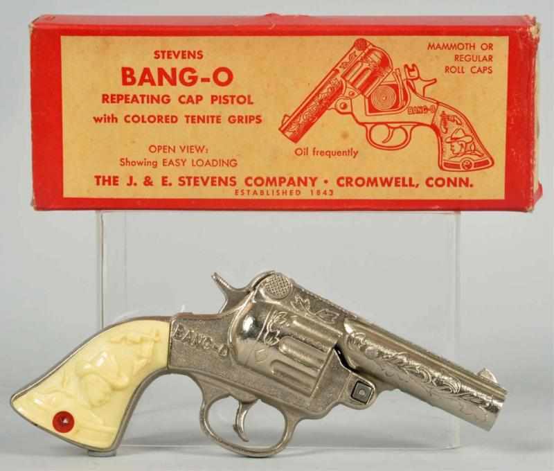 Appraisal: Stevens Bang-O Repeating Toy Cap Gun Gun is unfired Includes