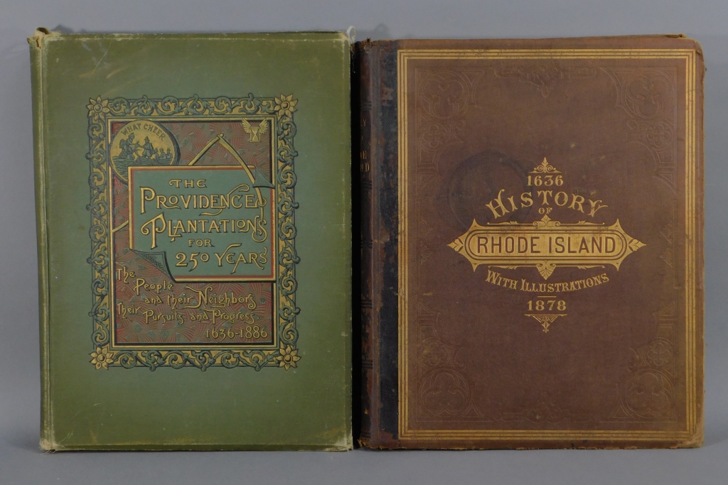 Appraisal: PROVIDENCE RHODE ISLAND HISTORY ANTIQUARIAN BOOK United States th CenturyIncludes