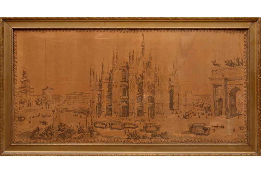 Appraisal: Embroidered Tapestry of the Duomo di Milano c M L