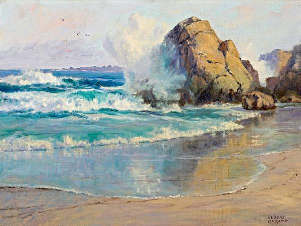 Appraisal: Albert DeRome American - Wet Sand Near Asilomar No signed