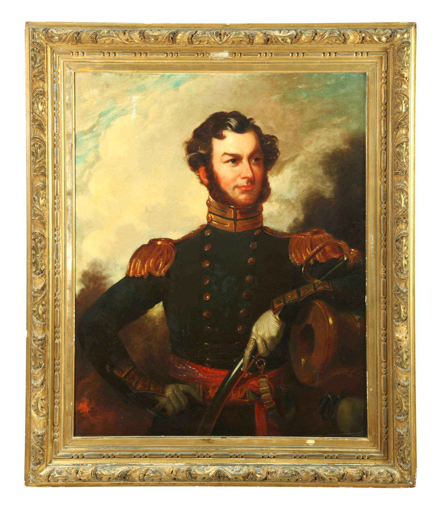 Appraisal: PORTRAIT OF COLONEL A J PLEASONTON AFTER JOHN NEAGLE AMERICAN