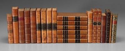 Appraisal: assorted leather-bound books four volumes Oliver Goldsmith The History of