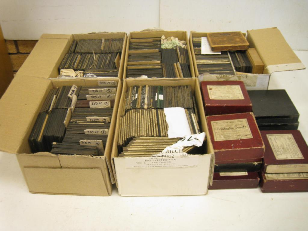 Appraisal: Five boxes of assorted Lantern Slides plus assorted sets