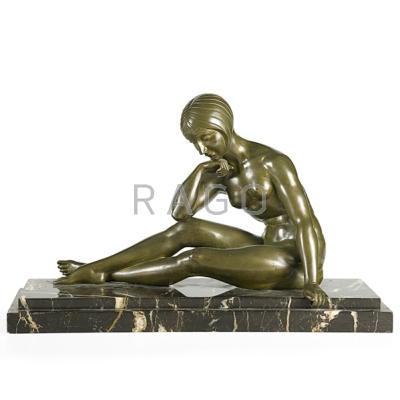 Appraisal: J P MORANTE French th th c Bronze sculpture of