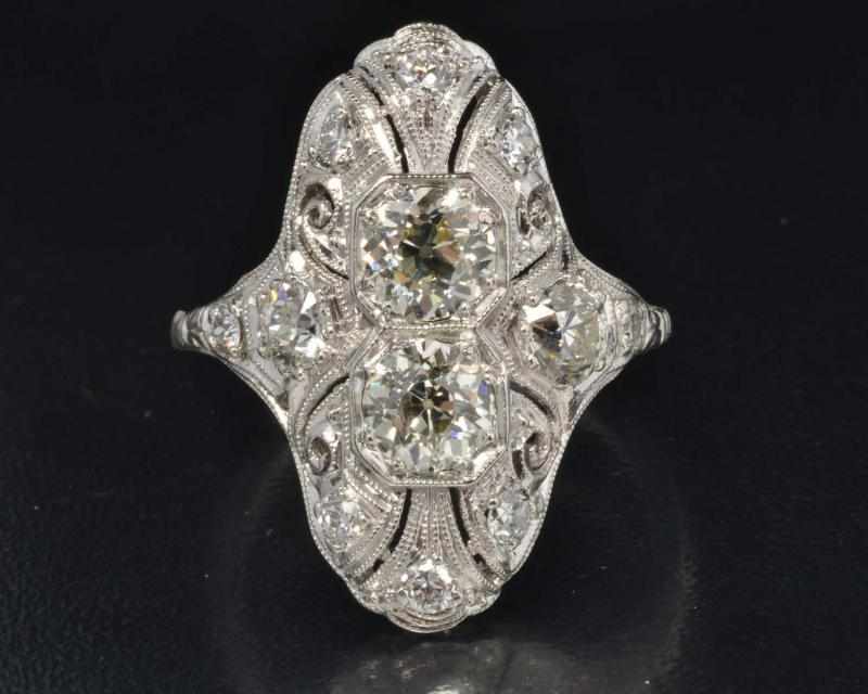 Appraisal: Platinum Diamond Ring Description Diamonds ctw Quite clean Condition Excellent