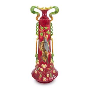 Appraisal: A Josef Strnact Art Nouveau Vase Circa of baluster handled