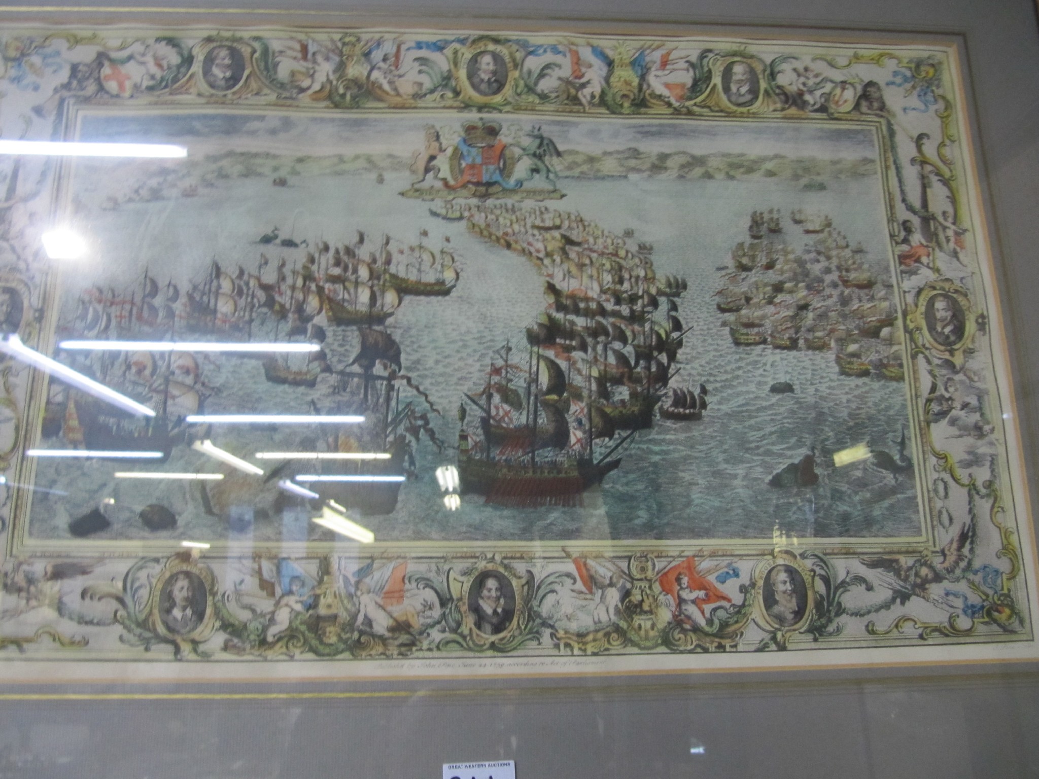 Appraisal: A lot comprising two coloured prints - The Spanish Armada