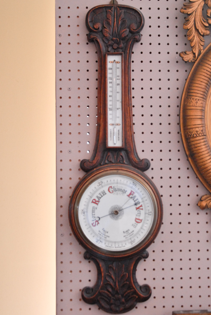 Appraisal: An English Aneroid Barometer with Fahrenheit and Centigrade temperature scales