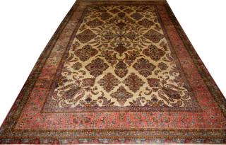 Appraisal: KERMAN PERSIAN WOOL CARPET CIRCA KERMAN PERSIAN WOOL CARPET CIRCA