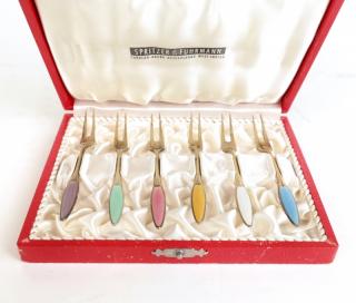 Appraisal: Set of Frigast Sterling Denmark Forks Set of Frigast Sterling