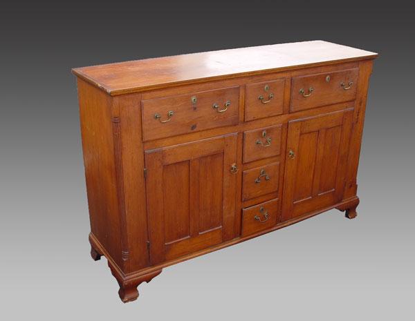 Appraisal: TH C AMERICAN PERIOD HUTCH TOP SIDEBOARD Row of four