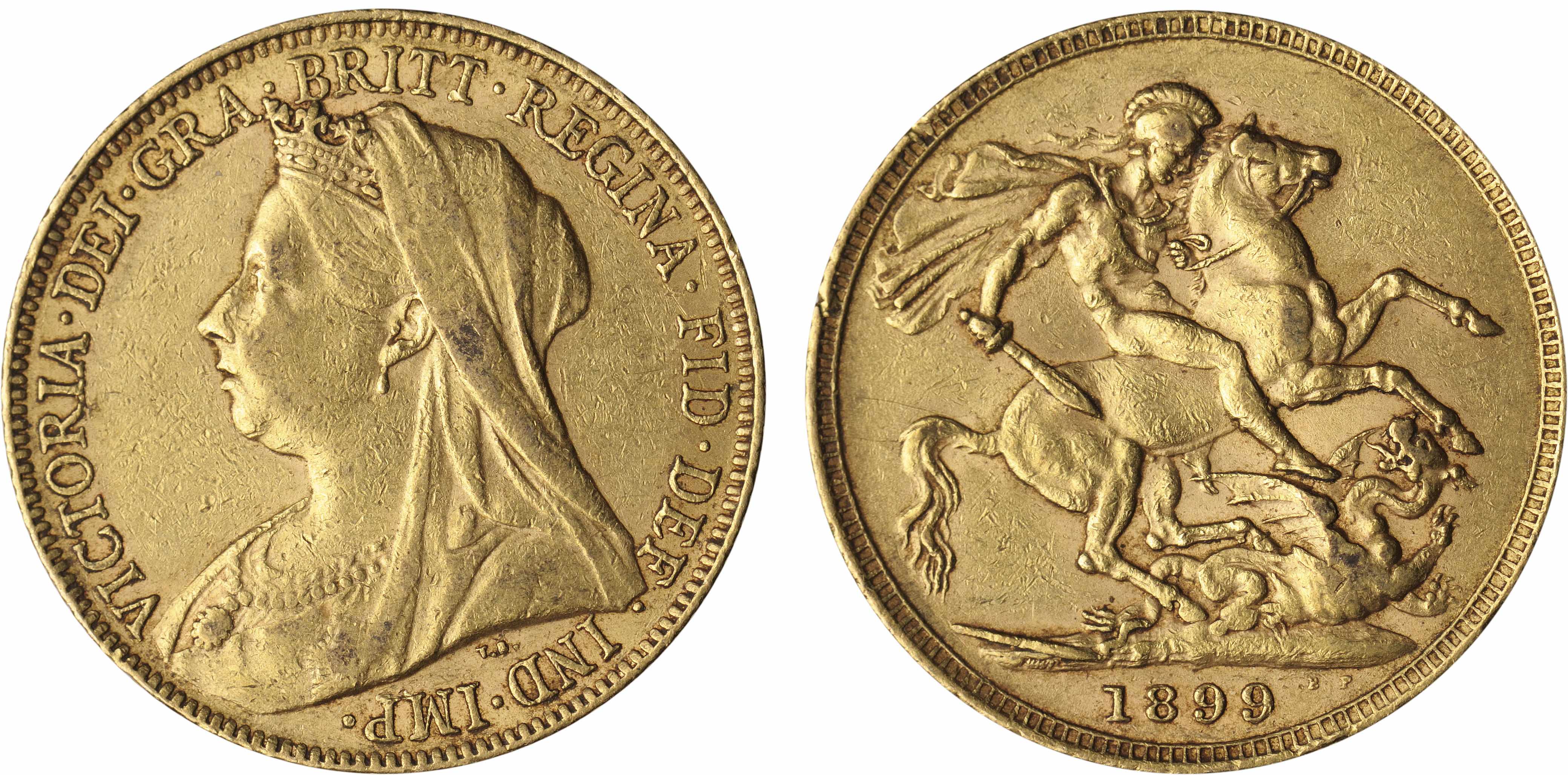 Appraisal: Great Britain Victoria Sovereign KM- Veiled head of Victoria facing