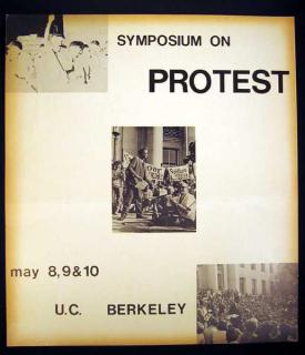 Appraisal: Free Speech Movement VINTAGE PROTEST POSTER Mario Savio Stokely Carmichael