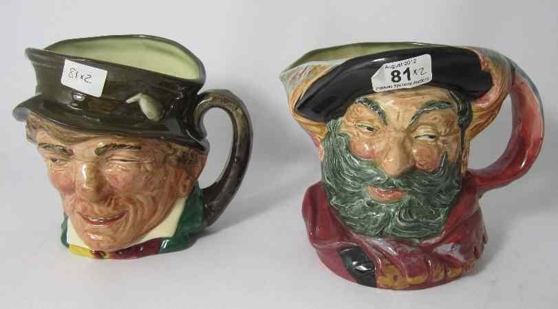 Appraisal: Royal Doulton Large Character Jugs Falstaff D and Paddy D