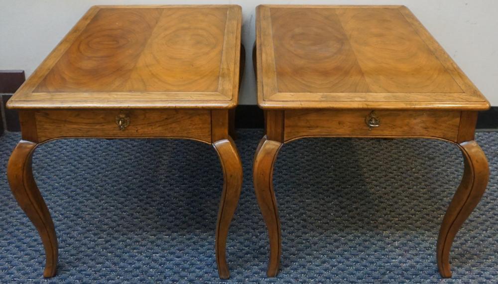 Appraisal: PAIR MILLING ROAD DIV OF BAKER WALNUT SIDE TABLES X