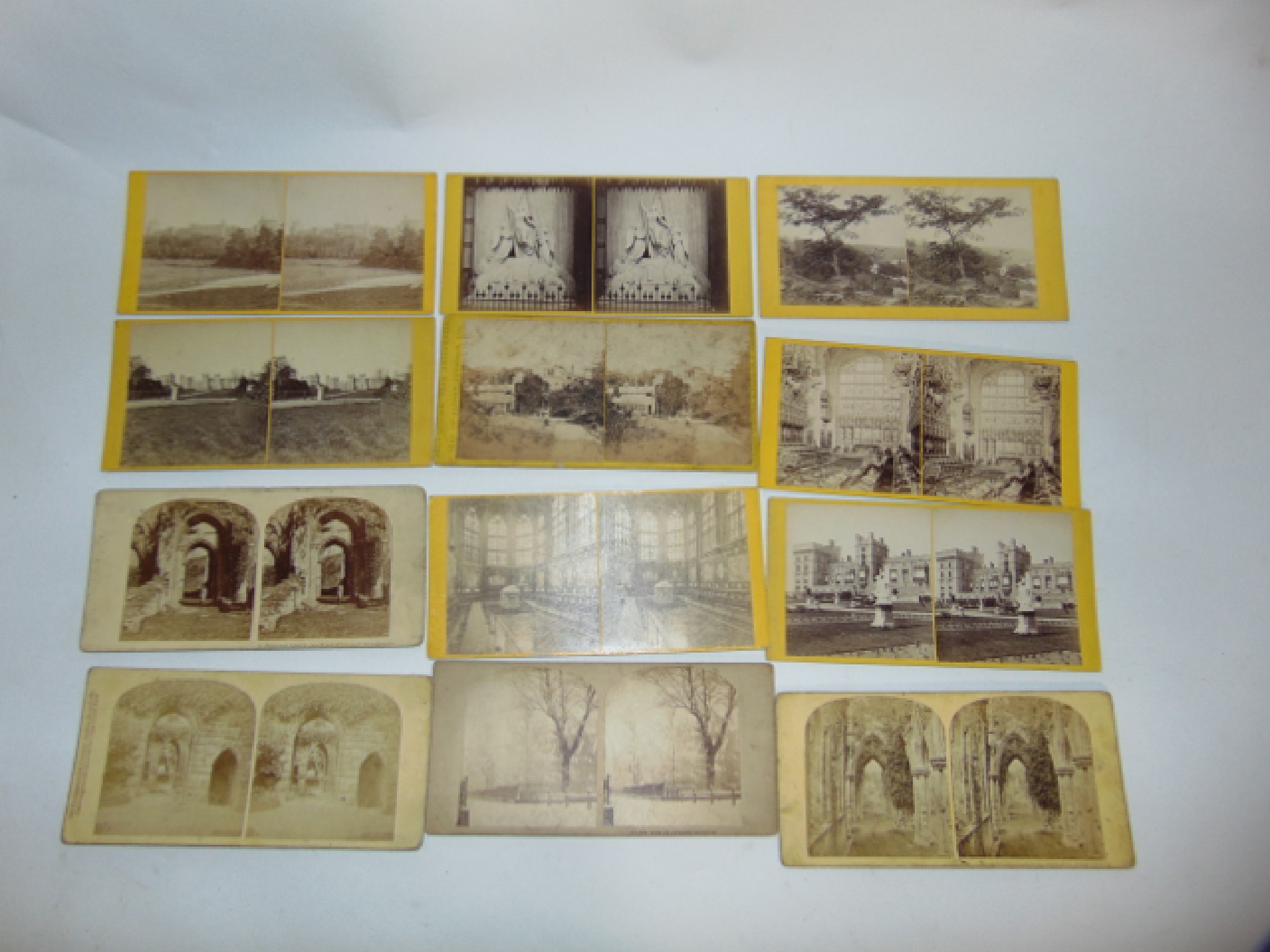 Appraisal: A collection of approximately seventy five early photographic stereoscopic slides