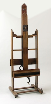 Appraisal: A Vintage Oak Artist's Easel A vintage oak artist's easel