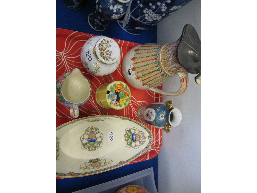 Appraisal: Lot comprising assorted ceramics to include Royal Winton chintz milk