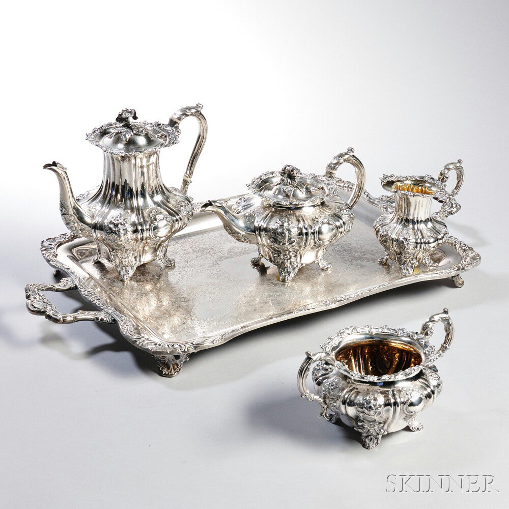 Appraisal: Four-piece Victorian Sterling Silver Tea and Coffee Service with an