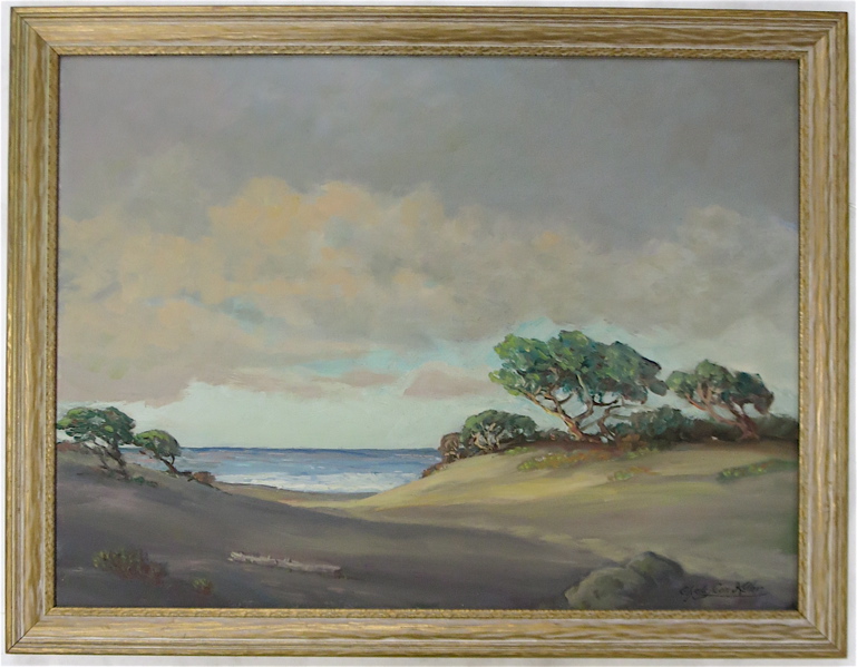 Appraisal: CLYDE LEON KELLER OIL ON CANVASBOARD Oregon - Sand Dunes