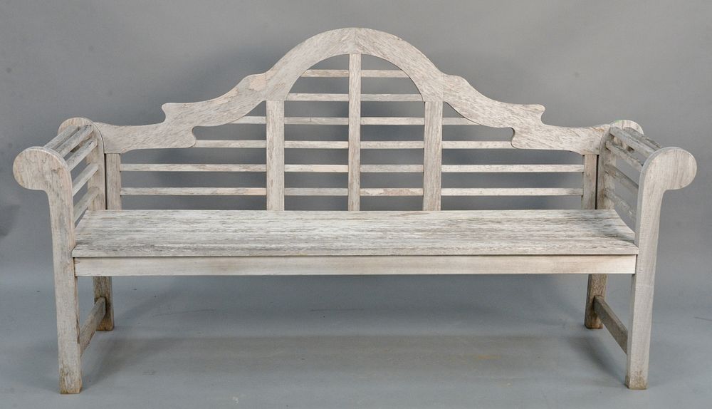 Appraisal: Kingsley Bate teak outdoor bench ht lg Kingsley Bate teak