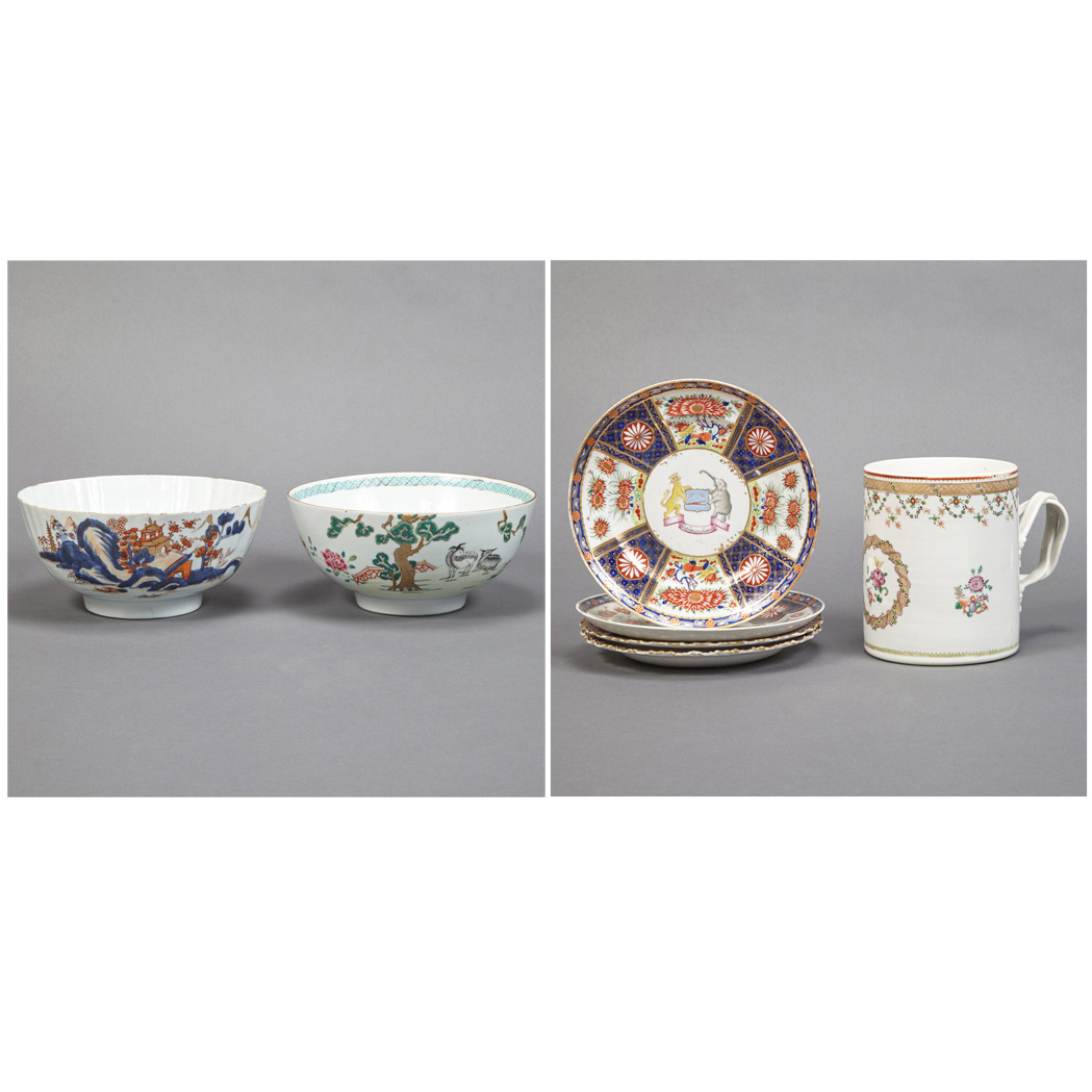 Appraisal: Group of Chinese Export Porcelain Articles Primarily th century Comprising