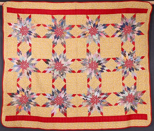 Appraisal: A GROUP OF THREE VINTAGE QUILTS EARLY TH C A