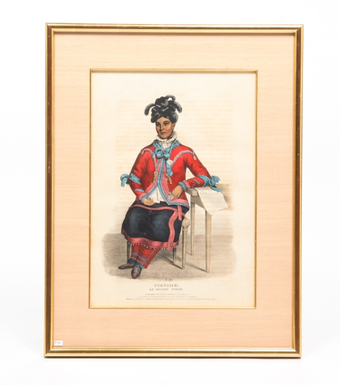 Appraisal: MCKENNEY HALL PRINT TSHUSICK Hand colored lithograph on paper from