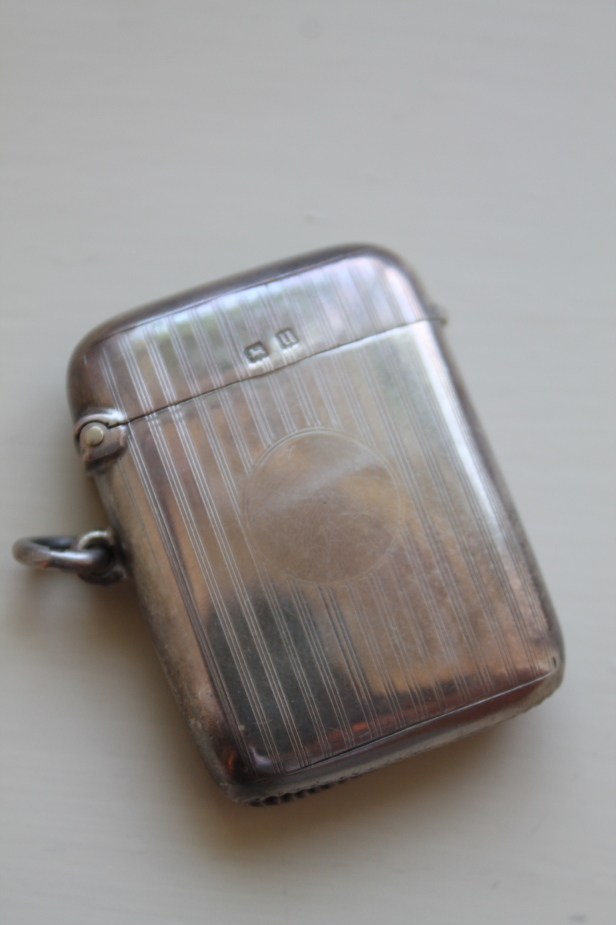 Appraisal: A George V silver vesta case Birmingham