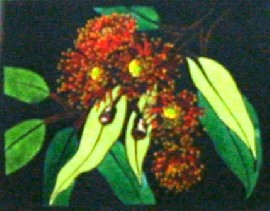 Appraisal: Vida Pearson Vida Pearson Red Flowering Gum handcoloured linocut signed