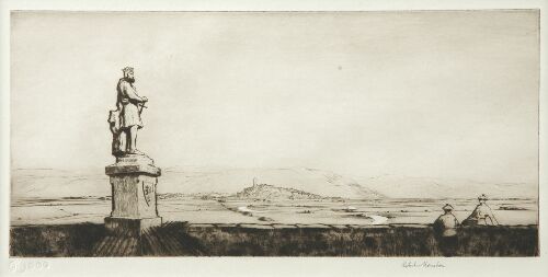 Appraisal: ROBERT HOUSTON RSW - THE BRUCE MONUMENT STIRLING Etching signed