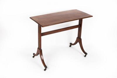 Appraisal: A Regency mahogany table the rectangular top on plain rectangular